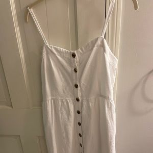 White button front dress